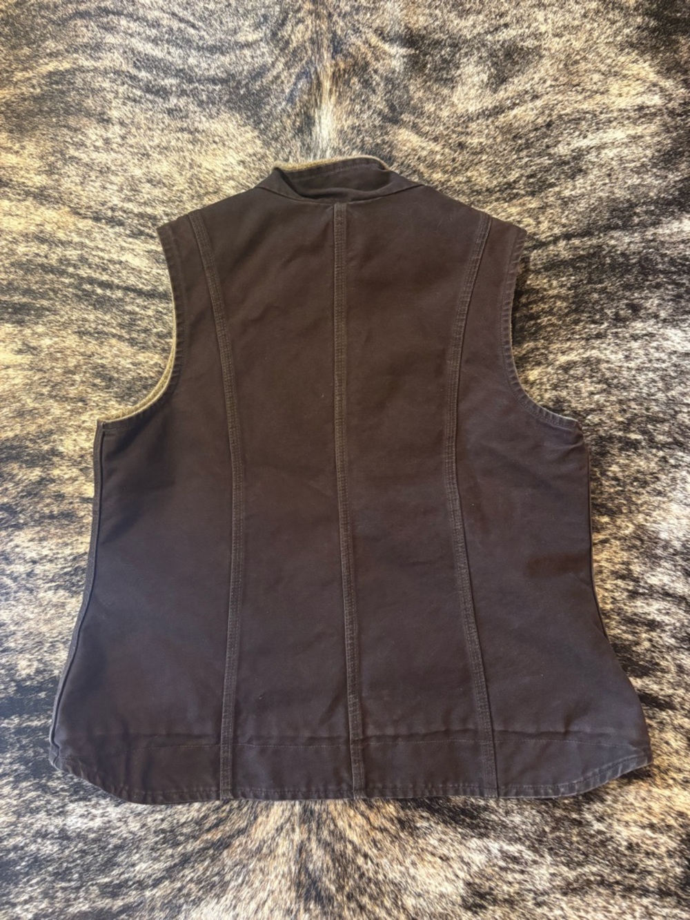 Carhartt Women’s Vintage Vest, Brown, Size XL - Picture 8 of 10